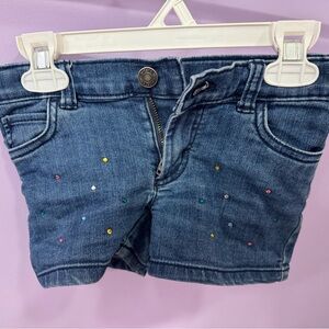 Kids Denim Shorts with Colorful Accents